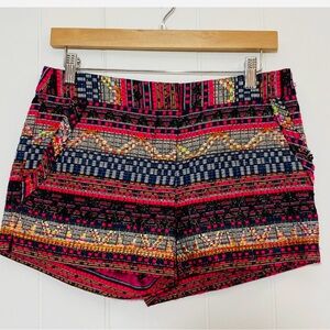 Trina Turk Multi colored tweed shirt with fringe pocket